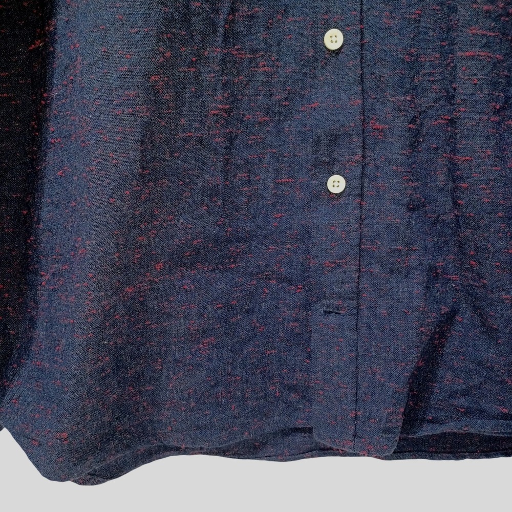 Taylor Stitch Huckberry L Button Down Navy Red Fleck Heritage Americana Layer - Picture 3 of 8